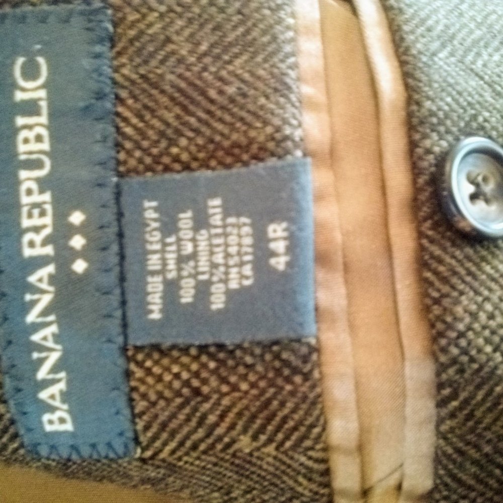 Banana Republic Herringbone Sport Coat 44R - Picture 4 of 5